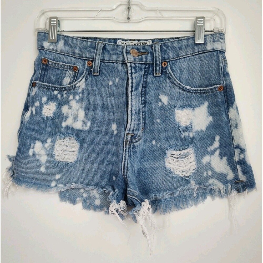 Lucky Brand Lucky Pins Short Women's Cutoff Shorts, 00/24, Distressed, Acid Wash